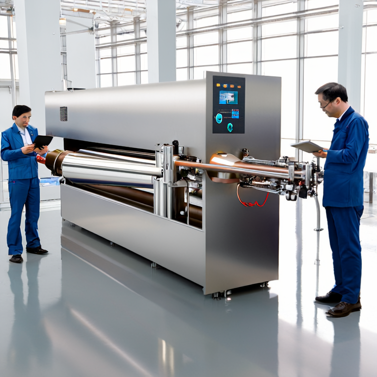 Jumbo Roll Cutting Machine in Action