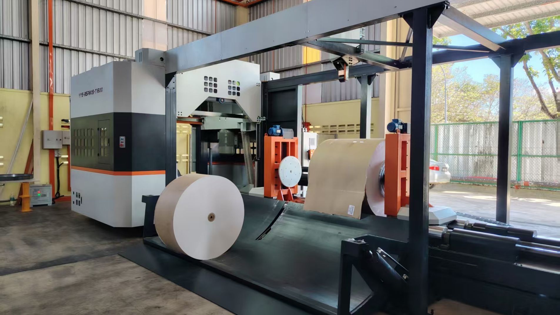 full servo band saw paper roll slitter