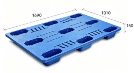 Nine-foot blow-molded pallet.