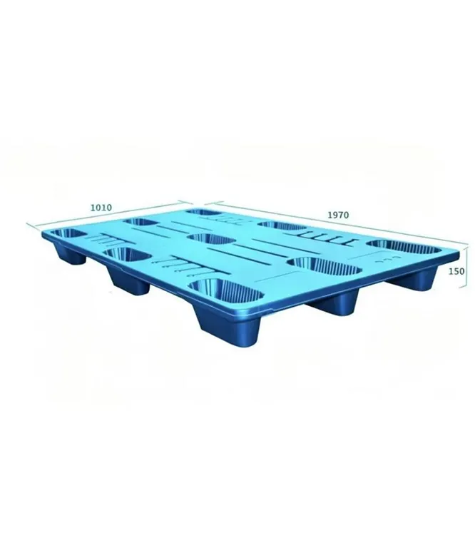Specialized pallets for long cardboard sheets.